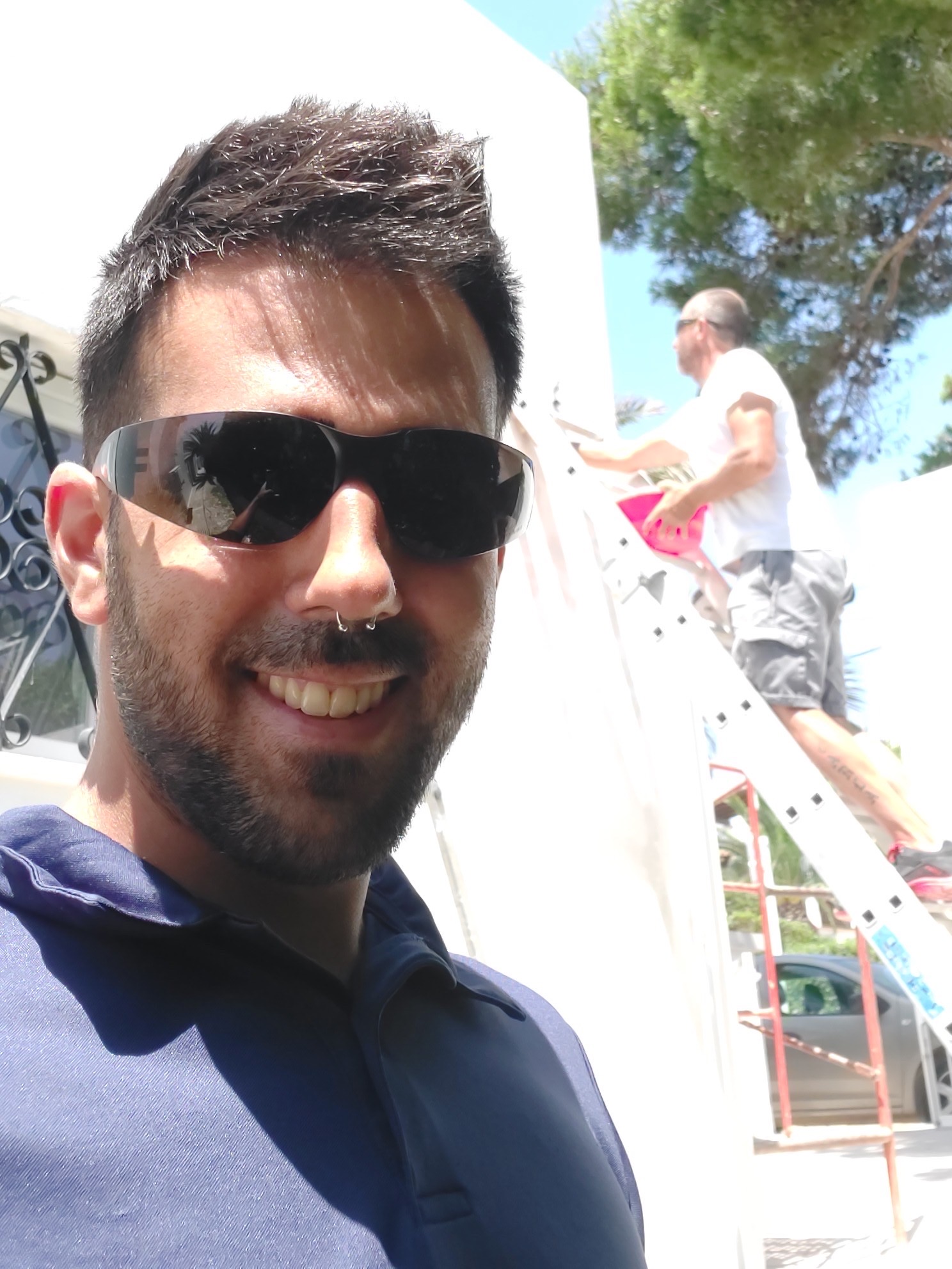 Jorge Cortez en el trabajo